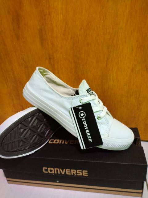 Sepatu converse allstar slip on tali +box