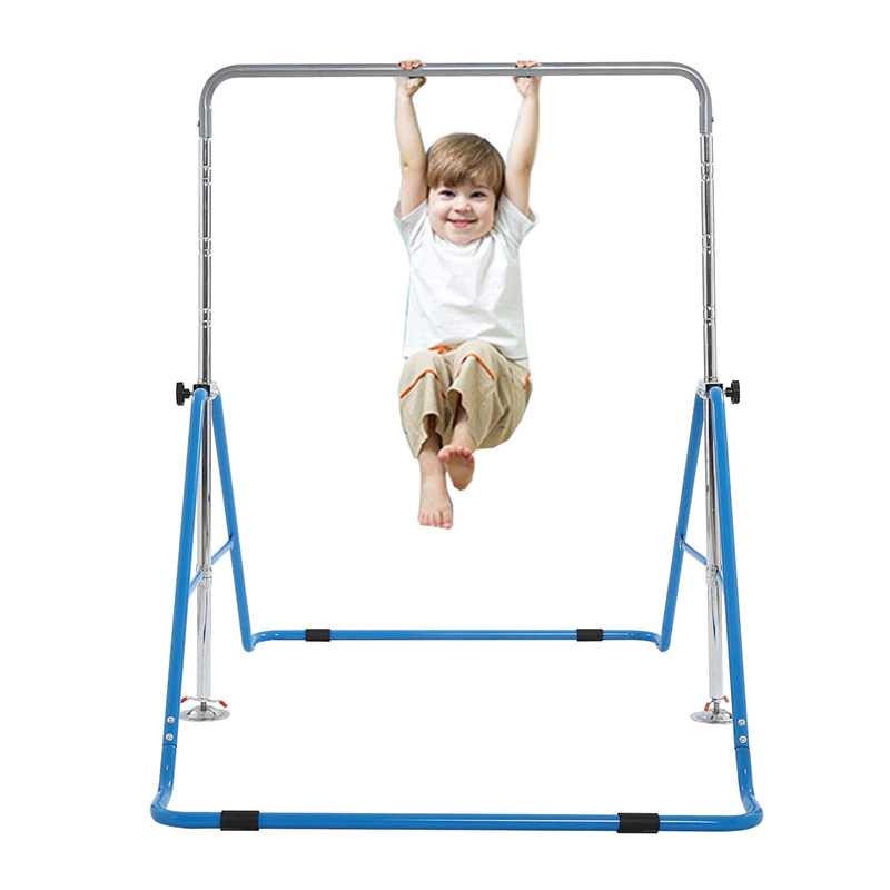 Mainan Pull Up Anak Lipat Adjustable Gymnastics Playground Bar 68Kg