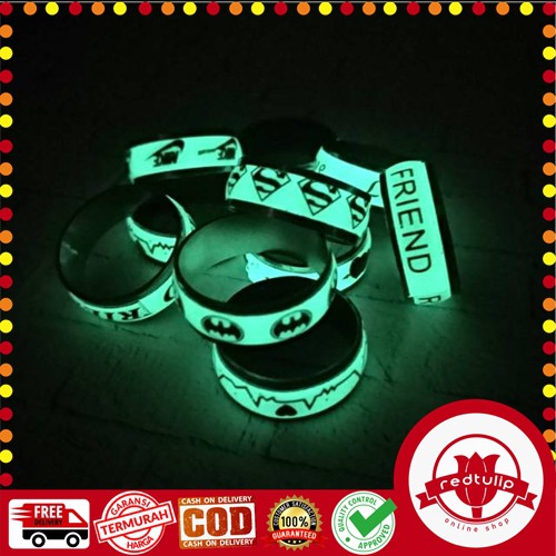 Cincin Glow In The Dark Titanium Stainless Steel / Cincin Luminous