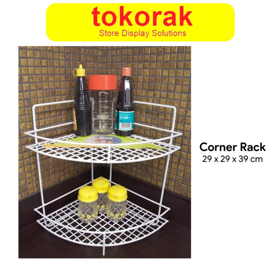 RAK SUDUT DAPUR KAMAR MANDI SERBAGUNA CORNER RACK MODELLINE NO GOSEND