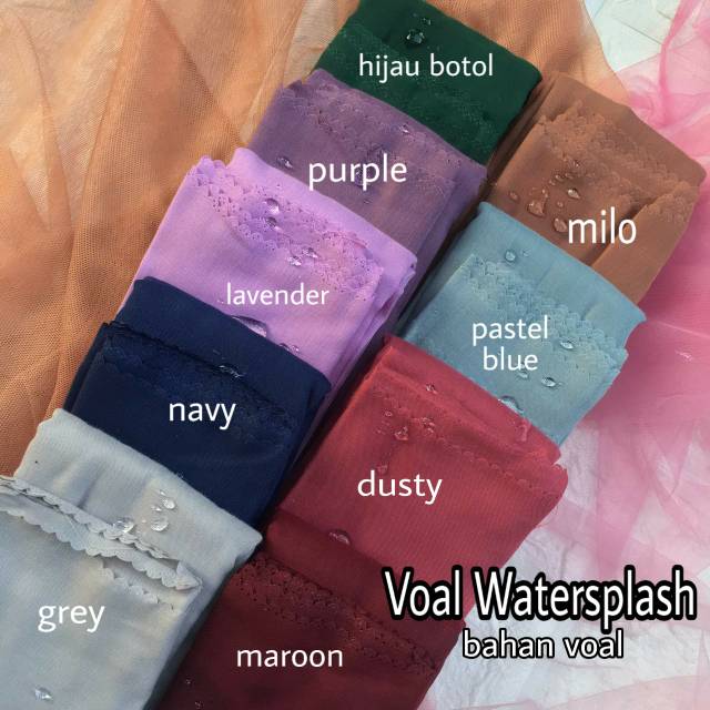 [BISA COD] TERMURAH SEGIEMPAT VOAL WATERSPLASH / WATERPROOF / BELLA ANTI AIR