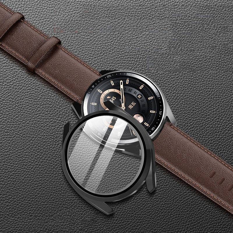 Casing Huawei Watch GT3 GT2 Pro 42 46 MM GT2E Watch3 Pro 46 48mm Honor Magic2 46mm Bahan TPU + Tempered Glass