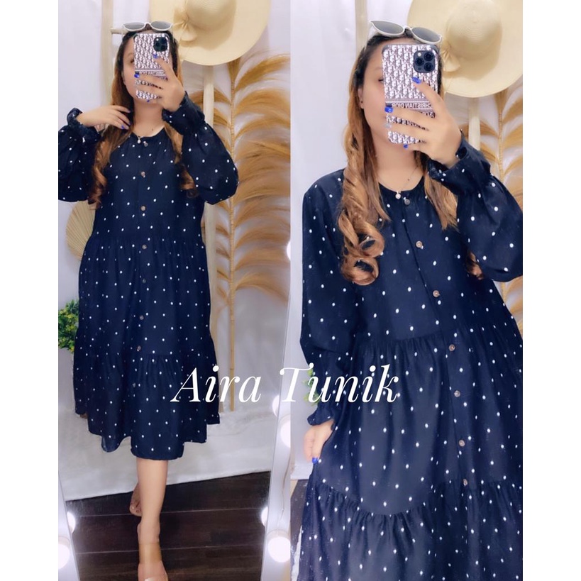 Aira Tunik Wanita Rayon Busui Full Kancing