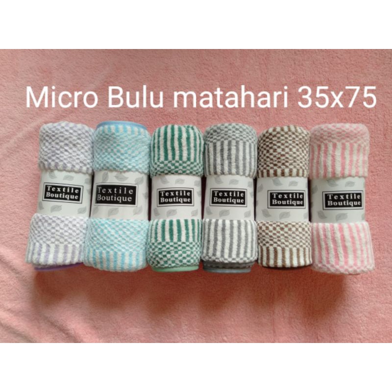 Handuk Mandi Dewasa Jumbo Microfiber Matahari/Babat/Cartur Size 140x70 cm