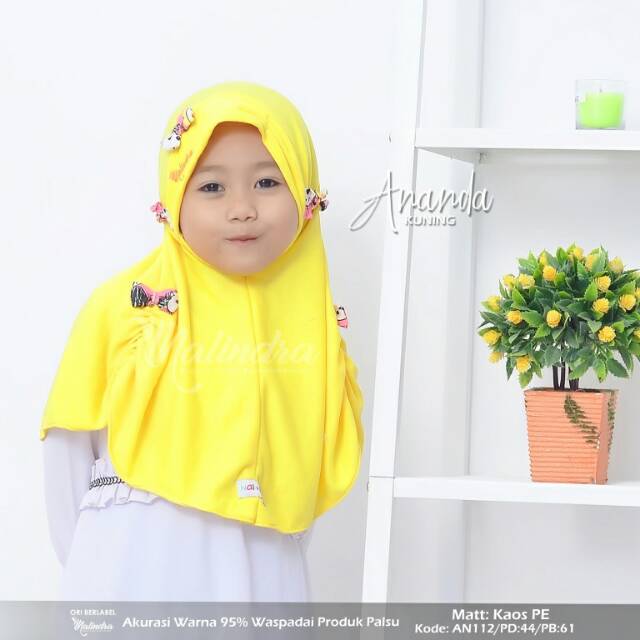 Hijab anak Ananda by Nalindra, Hiajb lucu, Hijab murah