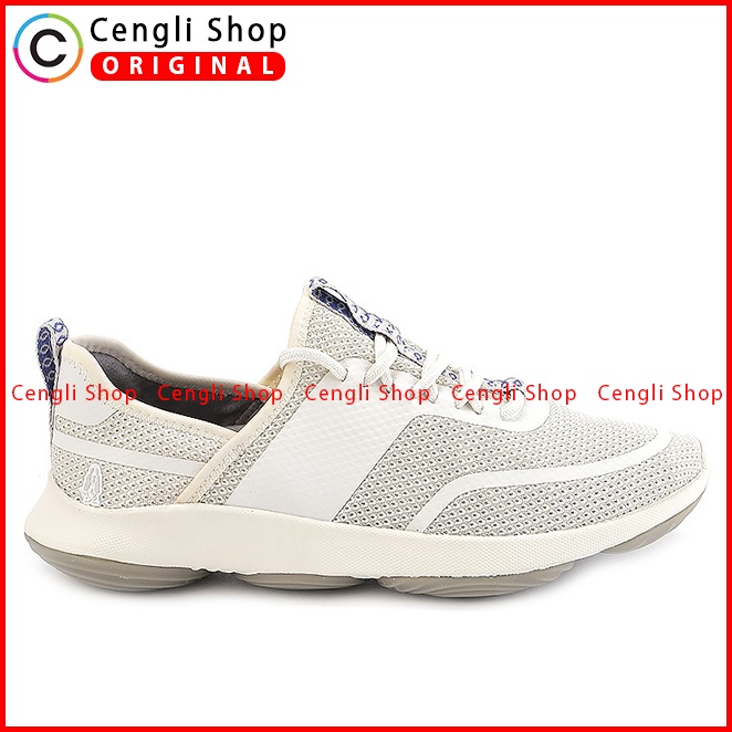 SEPATU SNEAKER WANITA HUSH PUPPIES ORIGINAL CASUAL BRANDED CREAM HW95