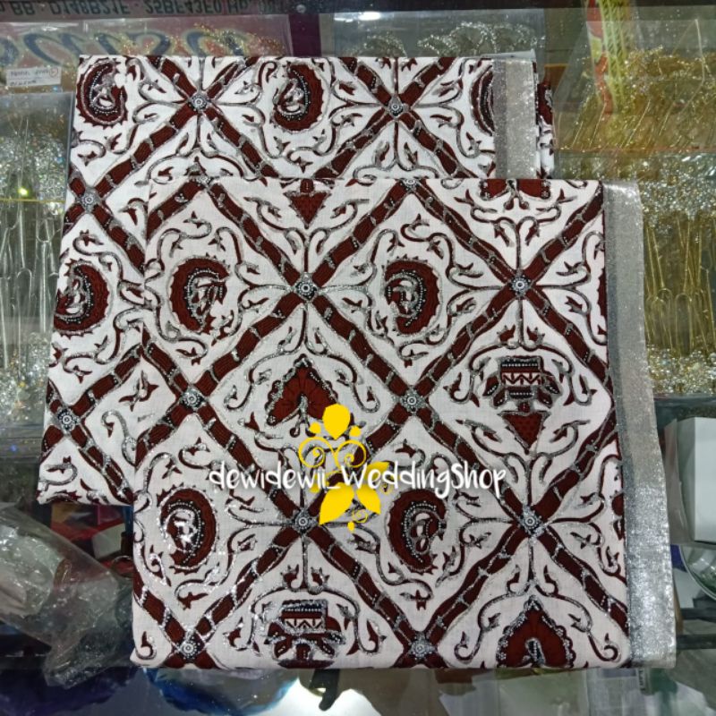 [Sepasang] Jarik Pengantin Prodo - Motif Sido Luhur (Gold &amp; Silver) || Instan &amp; Lembaran