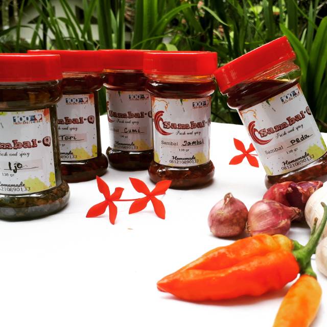 

Sambal-Q sambal cumi, sambal teri, sambal ijo, sambal jambal dan sambal peda