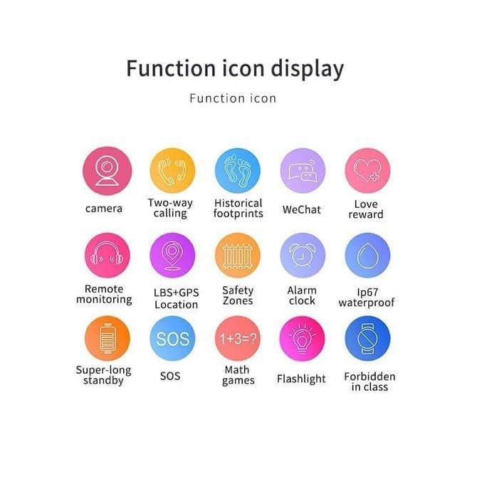 Jam Tangan Anak Anti Air Smartwatch K8Ds Smart Watch Waterproof Q12 N87 Premium