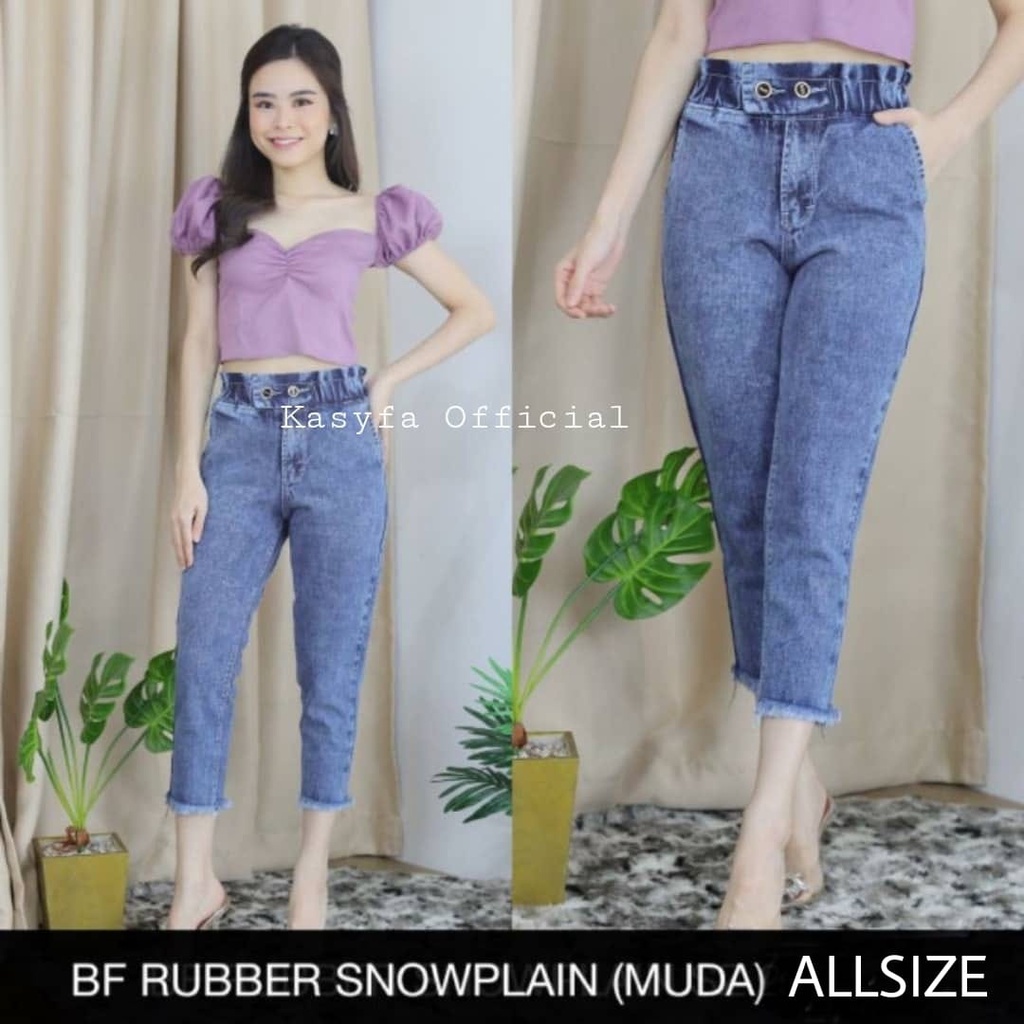 BAGGY JEANS POKI GESKA // CELANA JEANS BOYFRIEND SAKU DEPAN