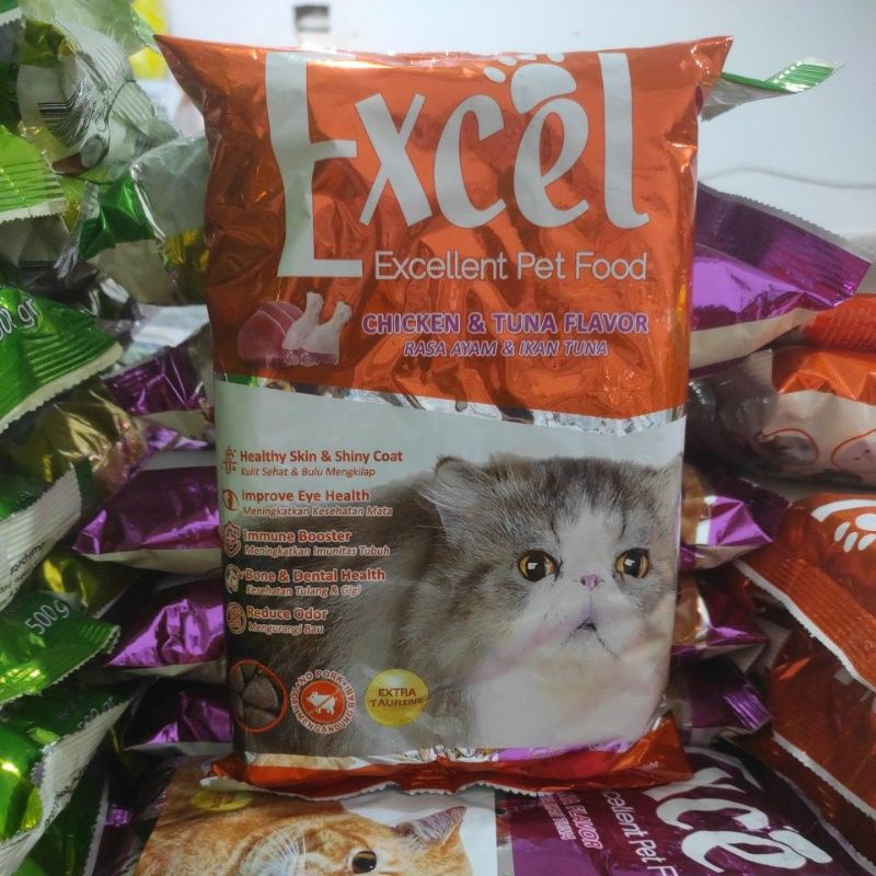 EXCEL CAT FOOD 20KG MAKANAN KUCING MURAH - TUNA IKAN