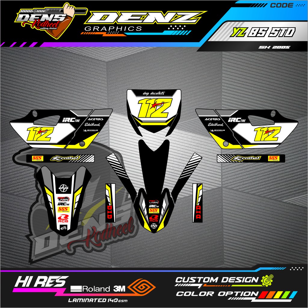 DECAL STICKER YZ85 NEW MD0020