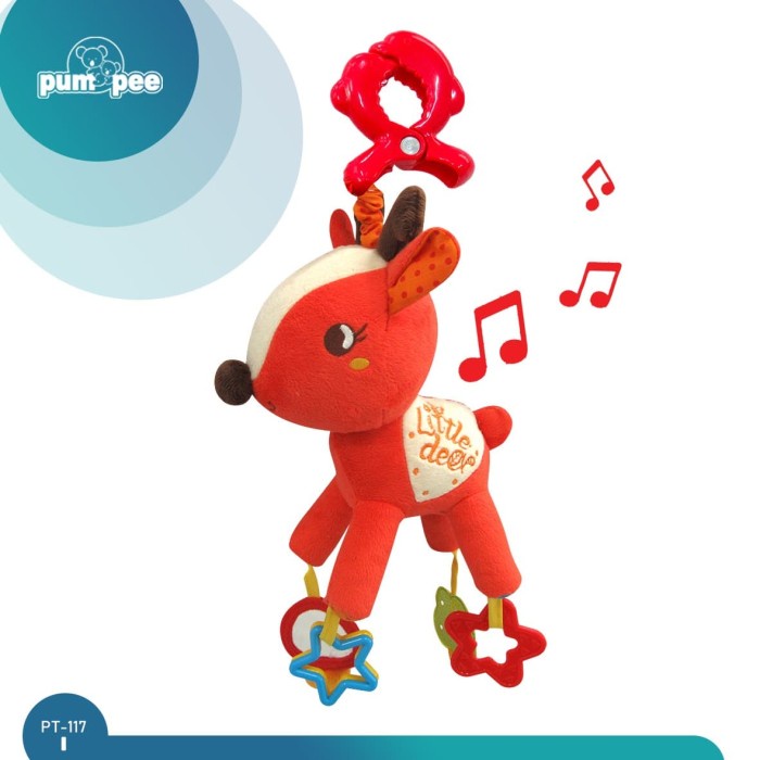 Pumpee musical pull toy ( mainan stroller )