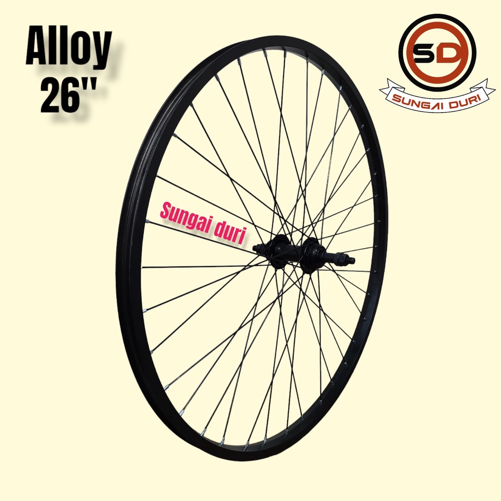 wheelset 26 velg sepeda alloy depan belakang