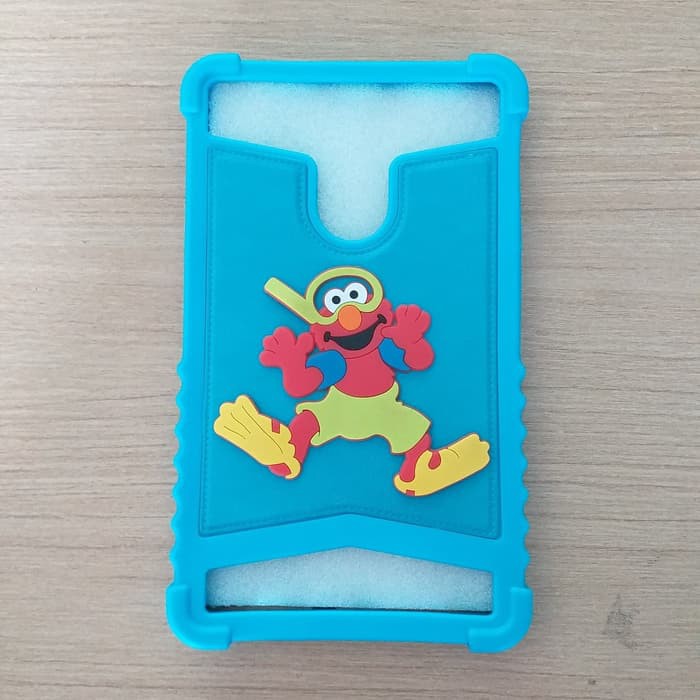 Case Advan Tab Vandroid Tablet Karakter Gambar Elmo i7U i7D ilite E1C