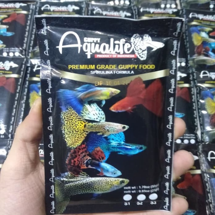 AQUALIFE GUPPY FOOD / PELET GUPPY / PAKAN GUPPY / MAKANAN IKAN GUPPY PREMIUM