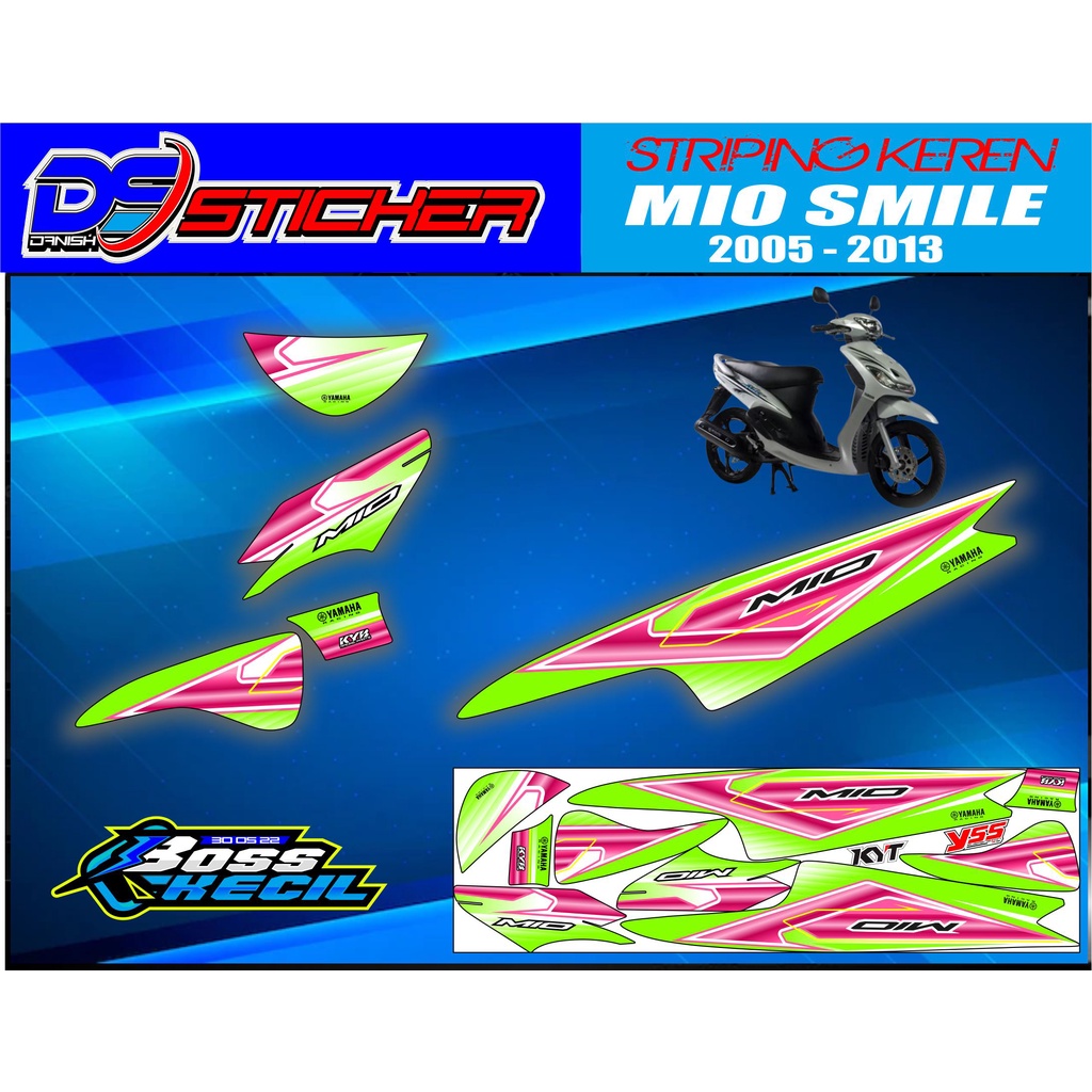 Stiker Striping mio smile - Stiker List Variasi yamaha mio smile Racing #Striping yamaha mio smile #