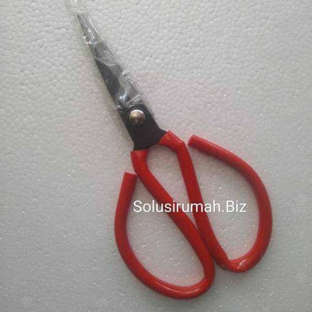 

GUNTING KODOK GUNTING KULIT GUNTING SENG SERBAGUNA BAGUS 8 INCH MERAH
