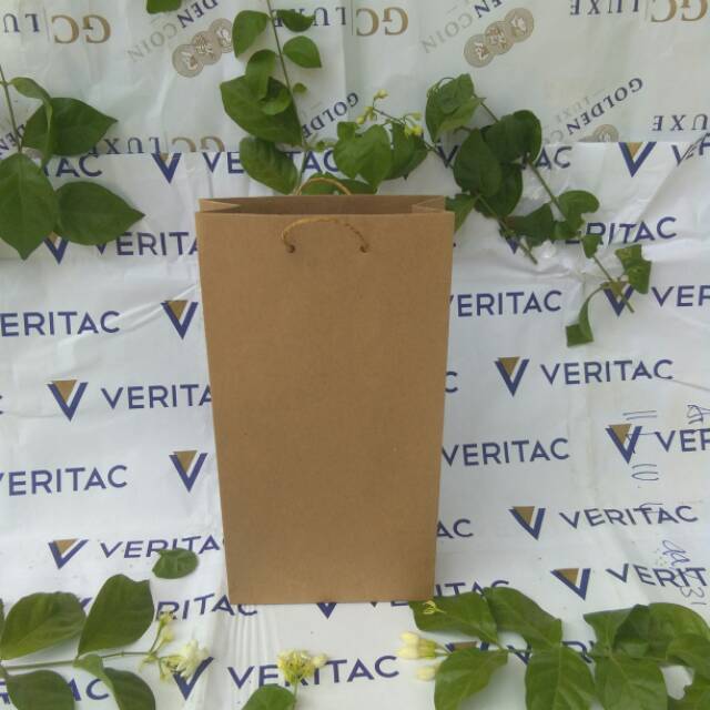 

Ready stok tanpa minimal order paperbag craf tempat sendal, batik,souvenir murah Ukuran P18xL6xT30