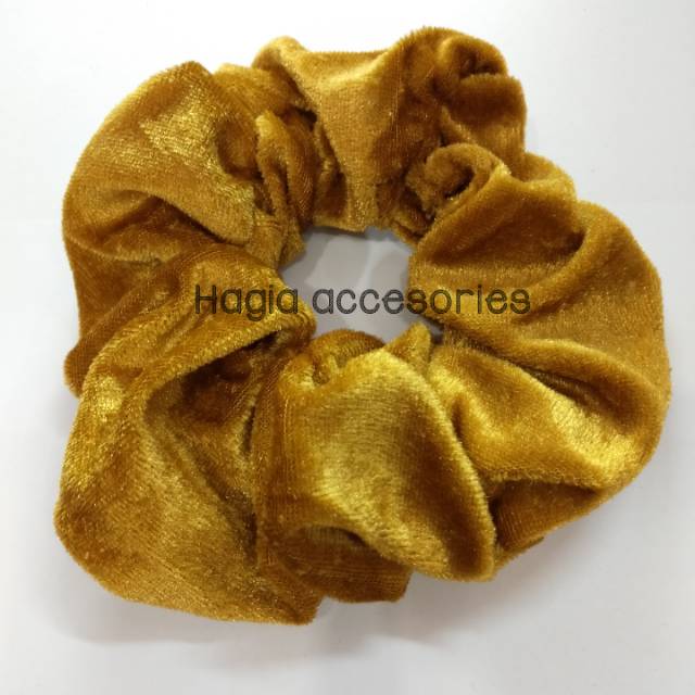 Kuncir rambut / ikat rambut /cepol bludru polos