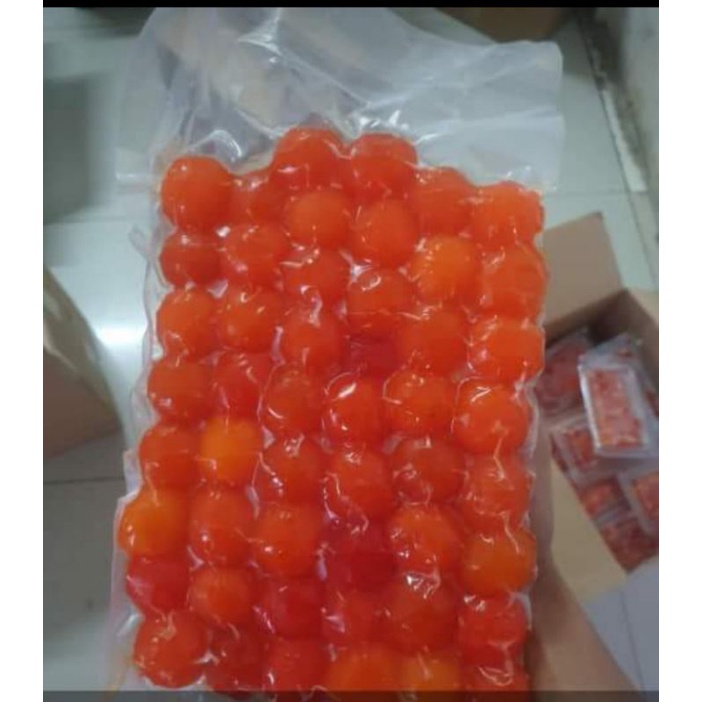 

Paket 50 butir Kuning Telur Asin Bebek / Manik kualitas SUPER