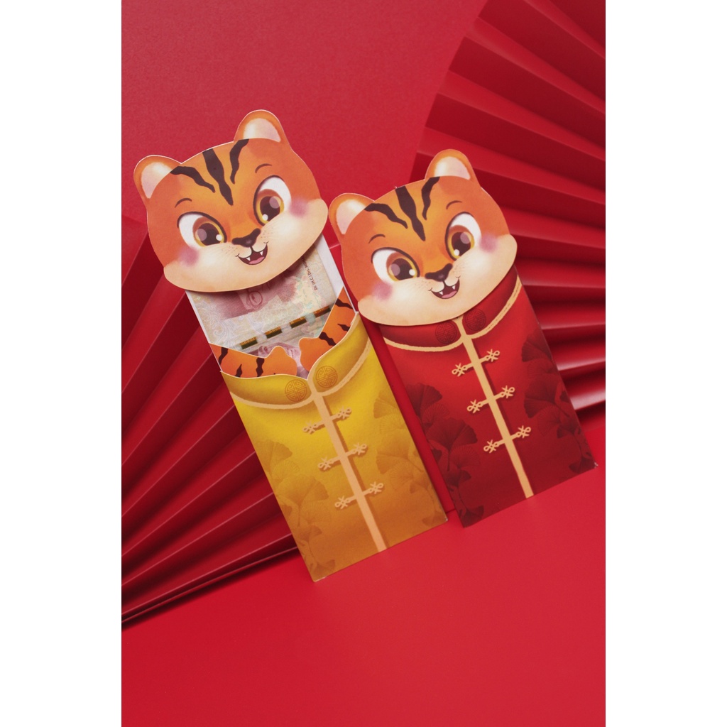 ANGPAO IMLEK PANJANG MACAN 2022 - Huggy Tiger 3D