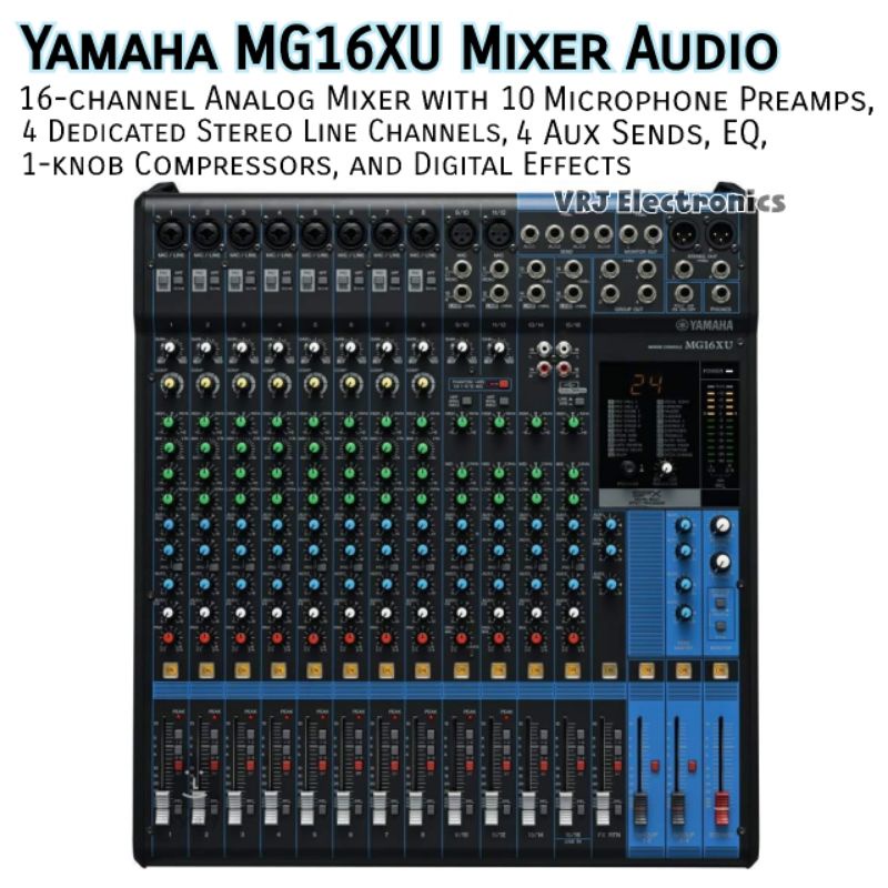 Mixer Audio Yamaha MG16XU 16-channel Mixer with USB and FX