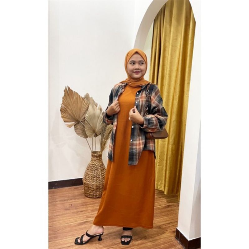 INNER DRESS RAJUT WANITA/ INNER DRESS DALEMAN WANITA HITS / DRESS TANPA LENGAN / INNER DRESS WANITA