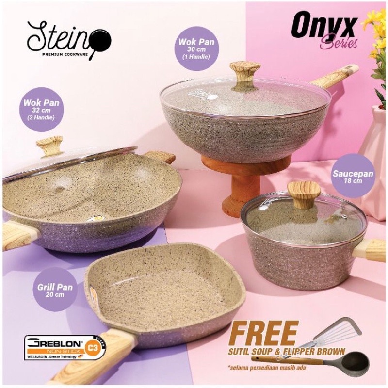 Stein Cookware Paket ONYX - DIJAMIN 100% ORIGINAL