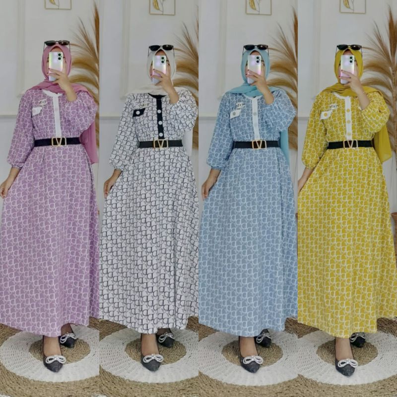 Gamis dior free belt | Gamis best seller