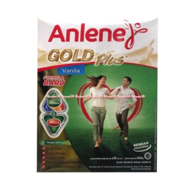 Anlene Gold Plus 650gr Original Coklat Vanila Susu Anline Susu Tinggi Kalsium Untuk Usia 50tahun Anlen Golden Rasa Plain Cokelat