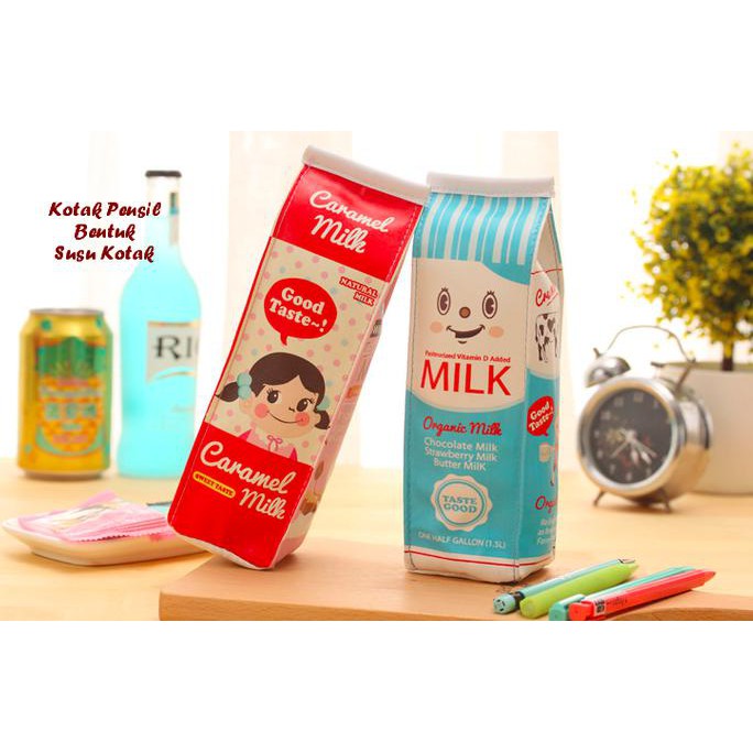 

HOT SALE Kotak Pensil Bentuk Kotak Susu (Kotak untuk tempat alat tulis) Terjamin