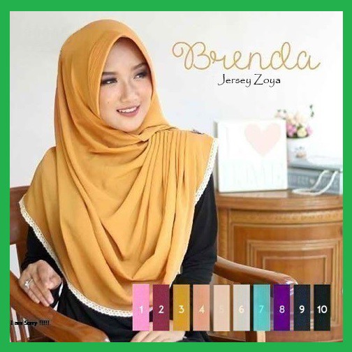 Jilbab Instant Brenda Jersey Hijab Renda