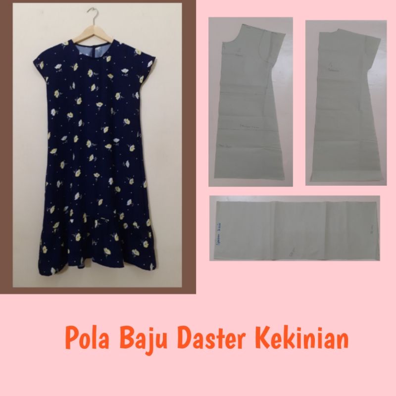 Custom Pola Baju Instan Daster Kekinian Lengan Pendek