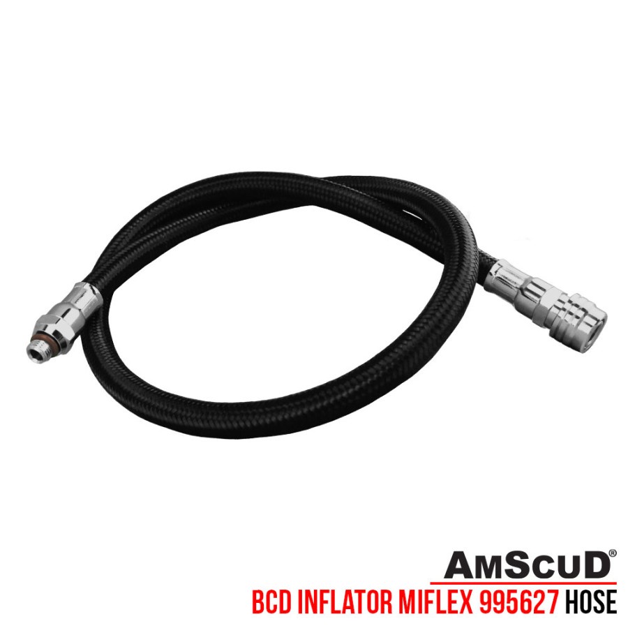 INFLATOR HOSE AMSCUD BRAINDED MIFLEX 75CM