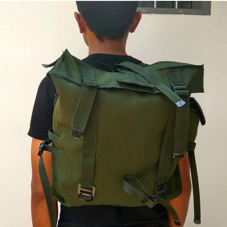 Ransel Tempur TNI T45 Tas Punggung Hijau Army