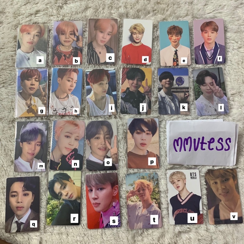 PC PHOTOCARD JIMIN BTS ALBUM OFFICIAL AWAN HUTAN HER O