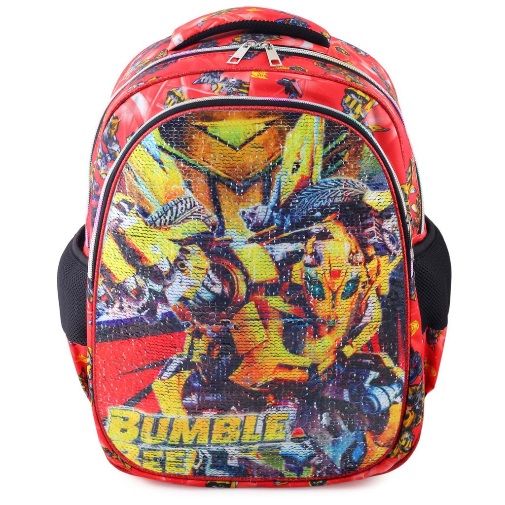 Tas Ransel USAP Anak Laki - Laki AVENGERS &amp; TRANSFORMERS - Tas Ransel Model Usap / Swipe + Botol