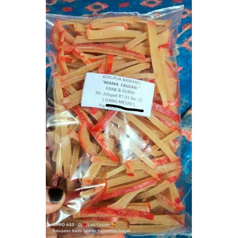 

KERUPUK BAWANG MENTAH KHAS KALIMANTAN TENGAH 250gr