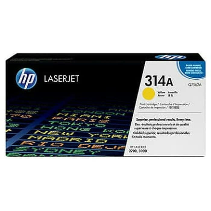 Toner HP 314A Yellow Q7562A For Printer Laserjet 2700 3000 Original