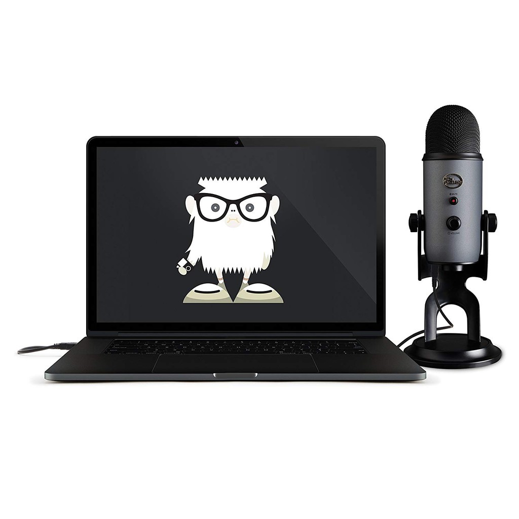 BLUE Microphones YETI USB Microphone - Black Slate Edition (New Color of Blue Yeti Microphones)