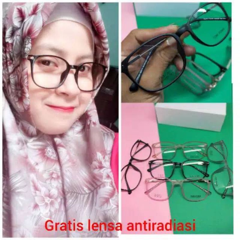 kacamata lensa antiradiasi computer tv hp laptop bisa normal minus plus cilinder tergantung permintaan sampai minus 5 cyl 2 harga masih sama tulis saja pesanan kaka di catatan saat order free box lap cairan pembersih kode 8071 size50-18-140