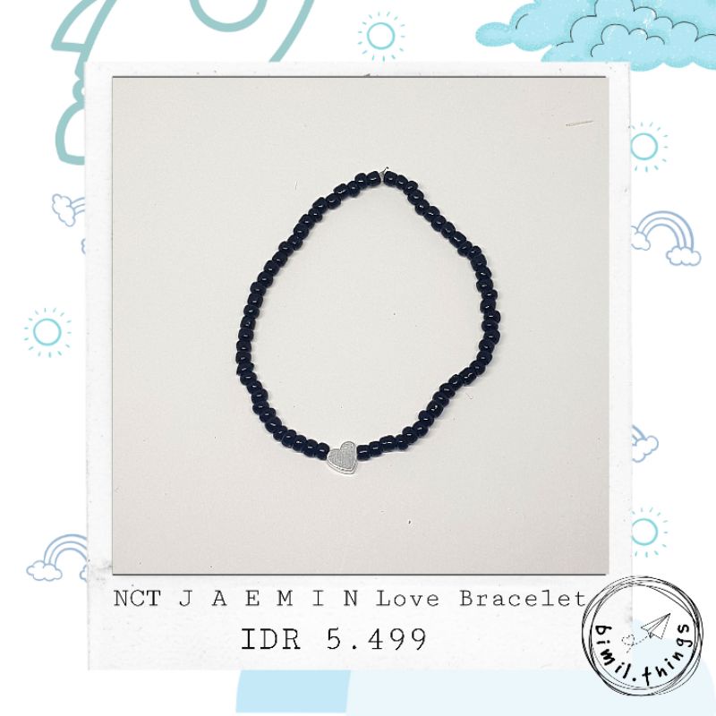 NCT Jaemin Love Bracelet Silver