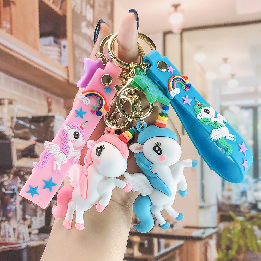 GANTUNGAN KUNCI UNICORN RAINBOW / SOUVENIR UNICORN / GANTUNGAN KUNCI KUDA PONI / UNICORN LUCU