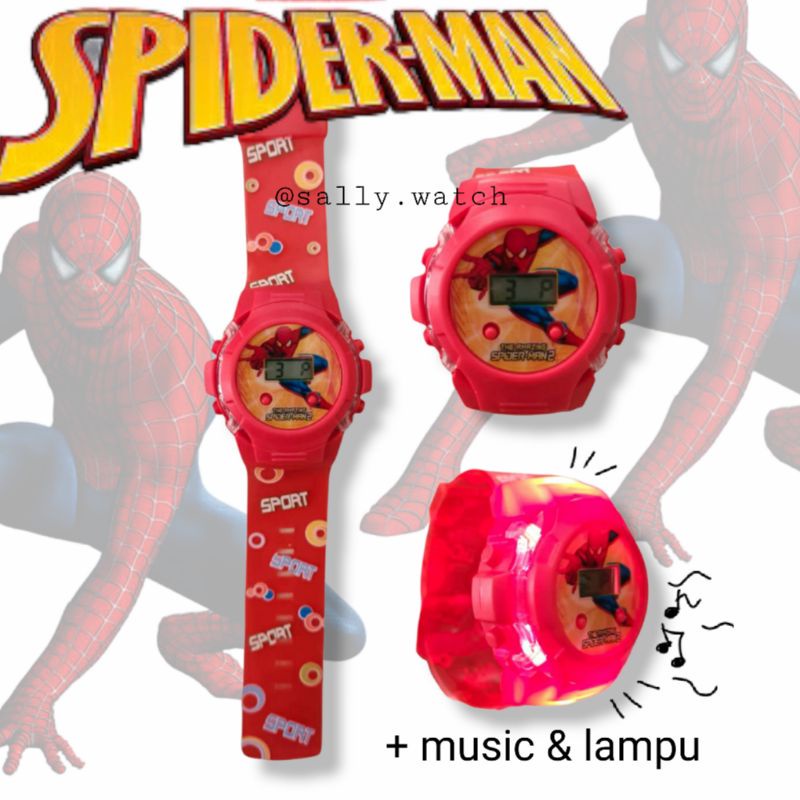 JAM TANGAN ANAK LAKI LAKI LAMPU MUSIK TRANSPARAN