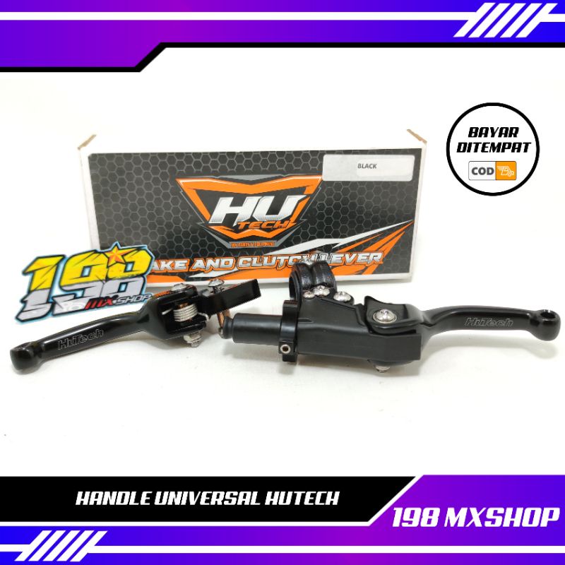 HANDLE UNIVERSAL HUTECH - HANDLE KOPLING DAN REM KLX - CRF - DTRACKER - TS - SUPERMOTO - BUKAN ENDUR