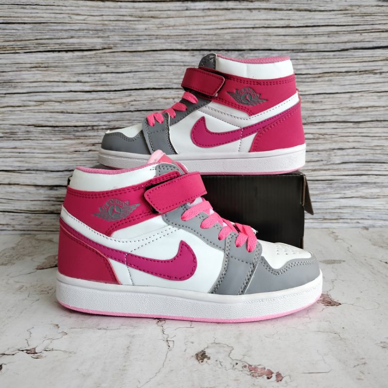 SEPATU ANAK JORDAN PINK PREMIUM QUALITY SEPATU ANAK CEWEK