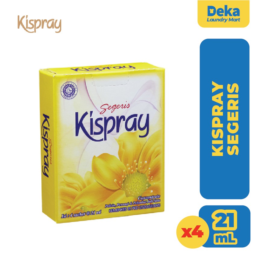 Kispray Segeris Sachet | Kemasan 21ml (x4)