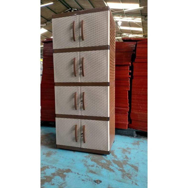 Lemari Susun 4 Rotan Lemari Plastik Lemari Baju Lemari Jumbo Lemari Besar ::..