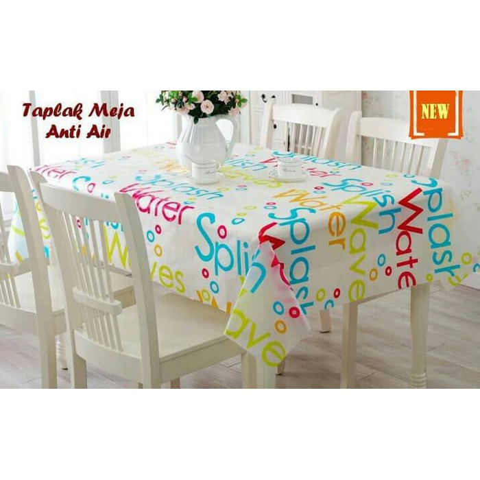 taplak meja anti air / table mate / taplak meja waterproof